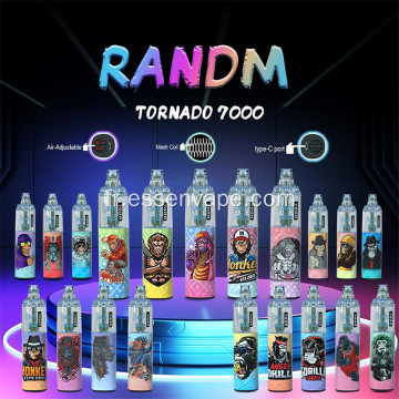 Vente chaude bon prix préfet Randm Tornado 7000puffs